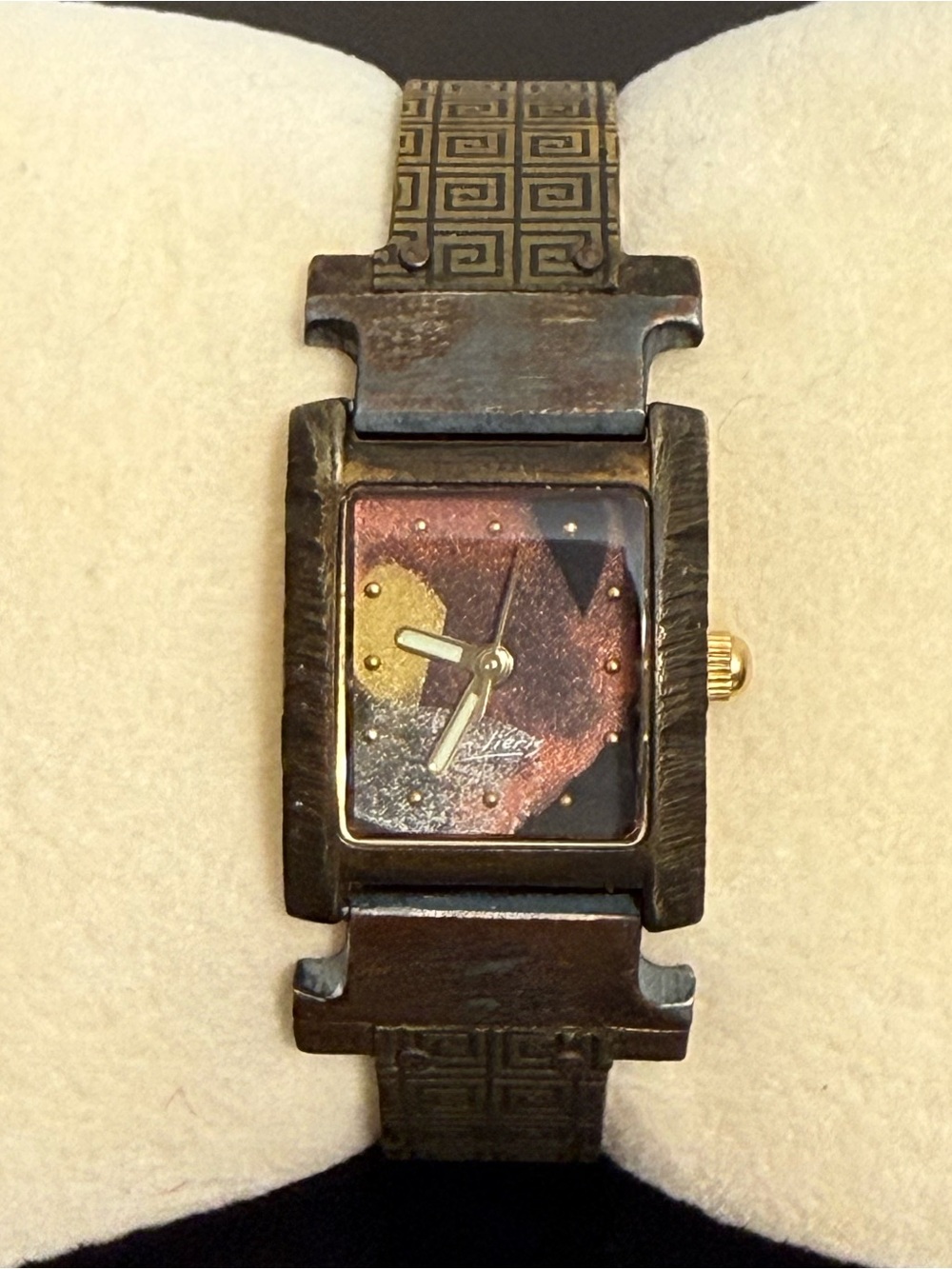 Watchcraft Handcrafted Artist Watch Signed Numbered RG1 Greek Key Florence Watch